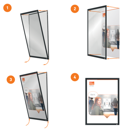 Skifteramme Impression Pro grafit A3