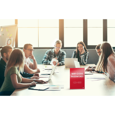 Skilteholder Premium Plus akryl T-fod A4