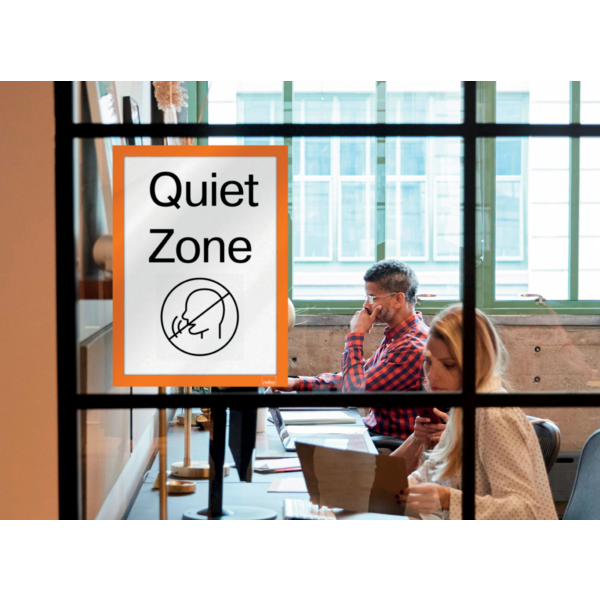 Inforamme magnetisk/selvklæb A4 orange (2)