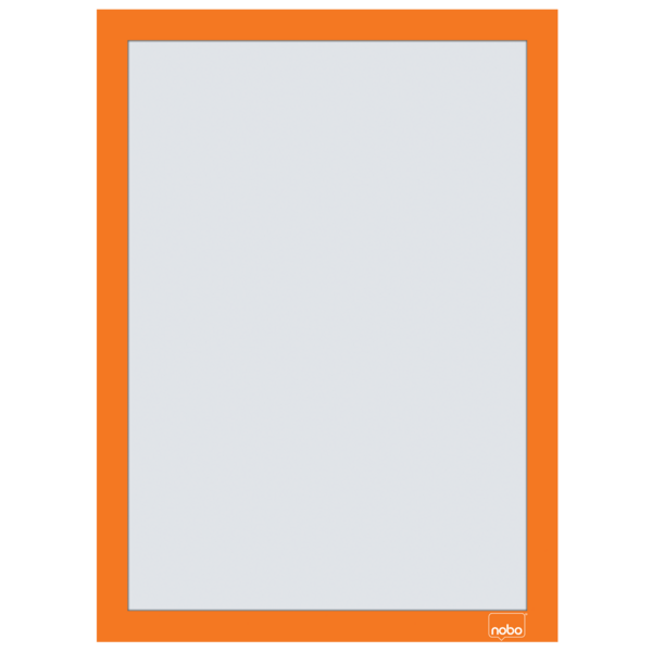 Inforamme magnetisk/selvklæb A4 orange (2)