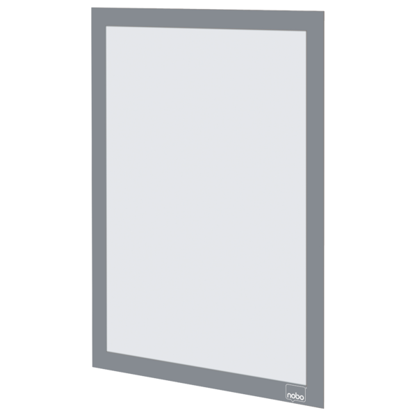 Inforamme magnetisk/selvklæb A4 sølv (2)