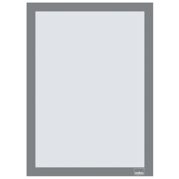 Inforamme magnetisk/selvklæb A4 sølv (2)