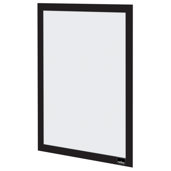 Inforamme magnetisk/selvklæb A4 sort (2)