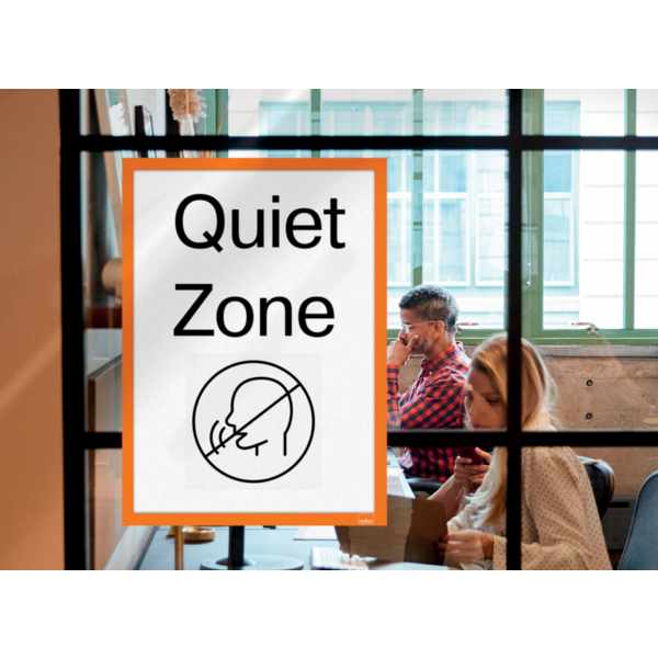 Inforamme magnetisk/selvklæb A3 orange (2)