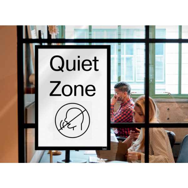 Inforamme magnetisk/selvklæb A3 sort (2)