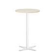 Bord Amy Ø650 mm H1050 mm, Birk laminat Hvidt understel