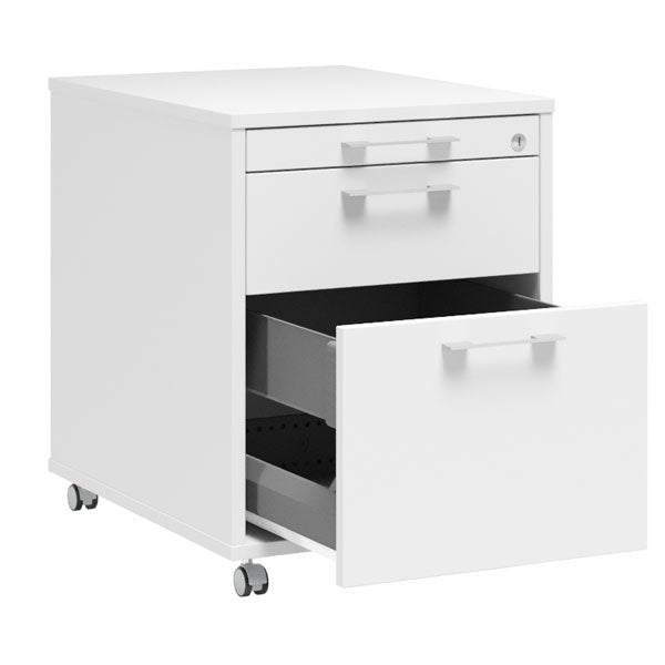 Skuffesektion DNA, 458x580x595 mm Hvid, 3 skuffer
