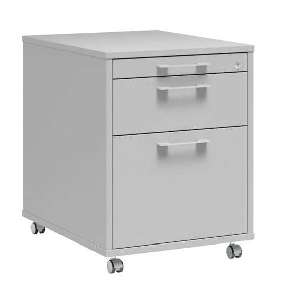 Skuffesektion DNA 3 skuffer, Lys grå