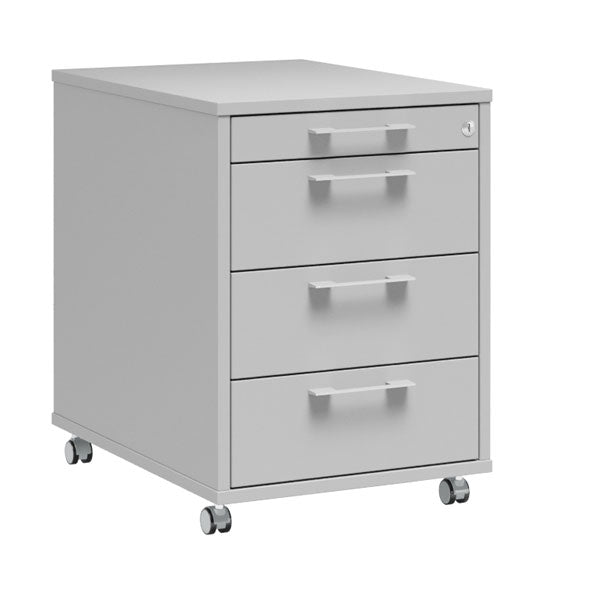 Skuffesektion DNA 4 skuffer, Lys grå