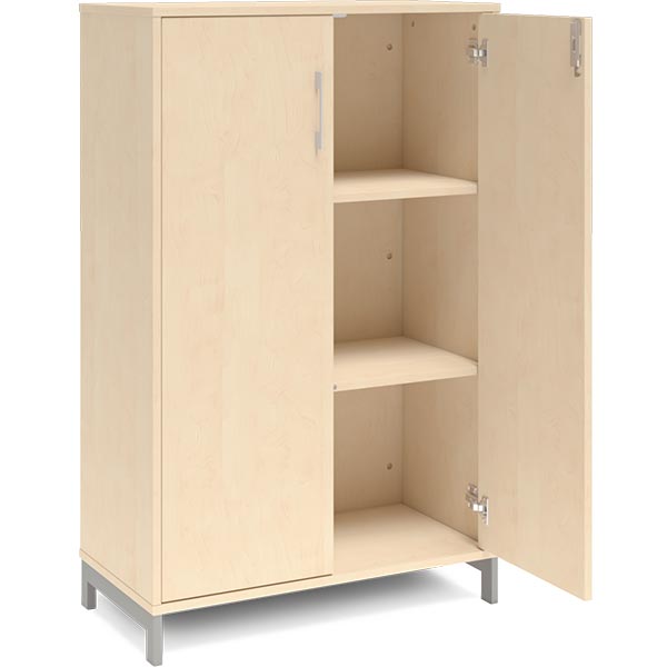 Kontorskab DNA, 800x1275 mm, Birk/Alugrå 3A4