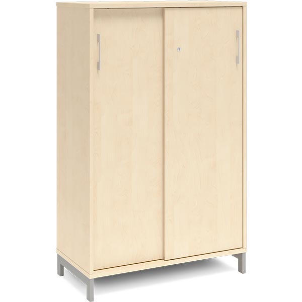 Kontorskab DNA, 800x1275 mm, Birk/Alugrå 3A4