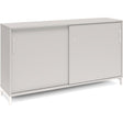 Kontorskab DNA, 1600x890 mm, Lys grå/Hvid, skydedør 2A4