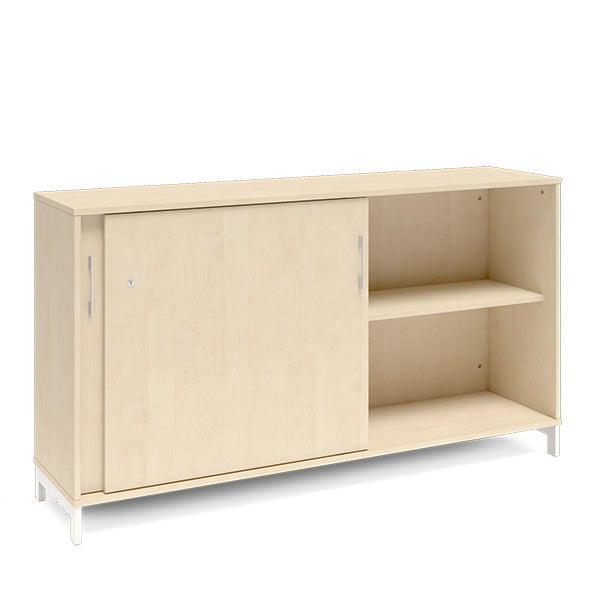 Kontorskab DNA, 1600x890 mm, Birk/Hvid 2A4