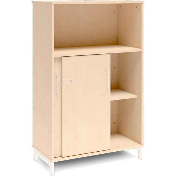 Kontorskab DNA, 800x1275 mm, Birk/Hvid 3A4