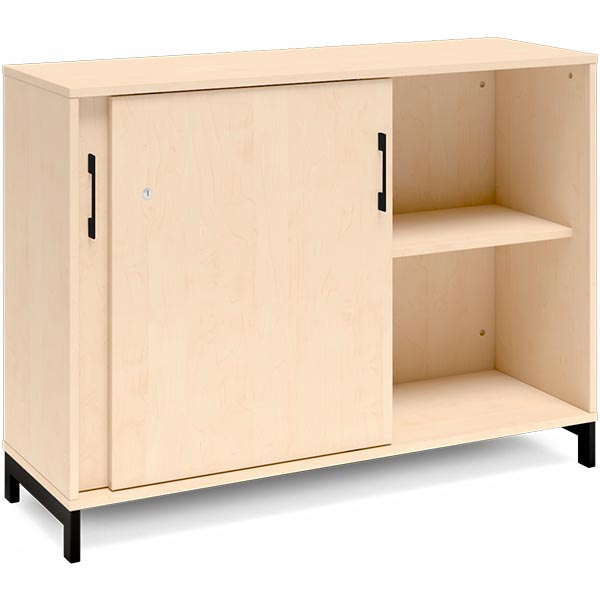 Kontorskab DNA, 1200x890 mm, Birk/Sort 2A4