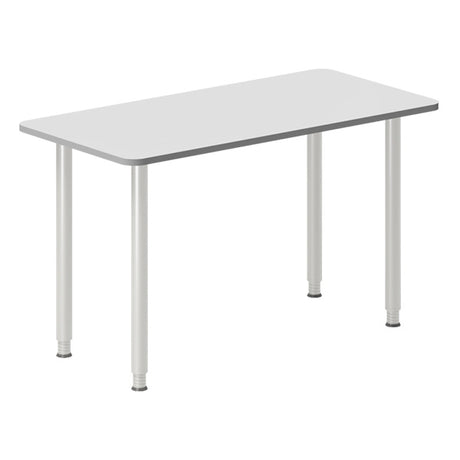 Skrivebord DNA, Lysgrå 1200x600 mm I-ben/Alugrå