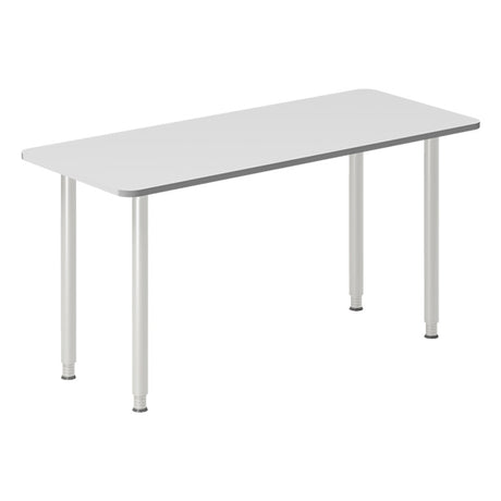 Skrivebord DNA, Lysgrå 1400x600 mm I-ben/Alugrå