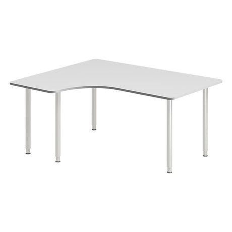 Skrivebord DNA, Lysgrå 1600x1200 mm Venstre I-ben/Alugrå