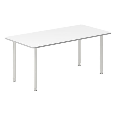 Skrivebord DNA, Hvid 1600x800mm I-ben/Alugrå