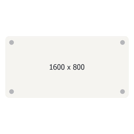 Skrivebord DNA, Hvid 1600x800mm I-ben/Alugrå