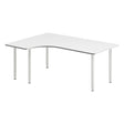 Skrivebord DNA, Hvid 1800x1200mm Venstre I-ben/Alugrå