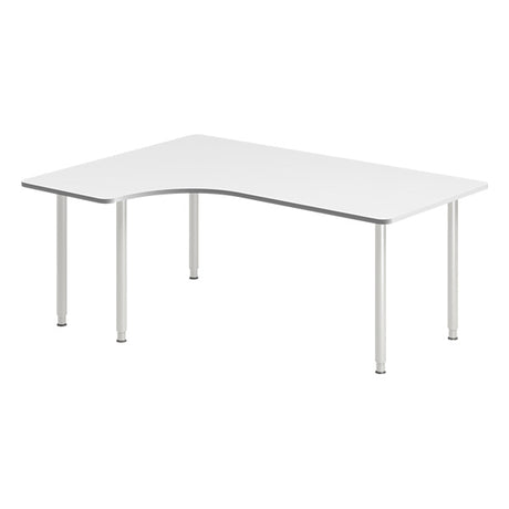 Skrivebord DNA, Hvid 1800x1200mm Venstre I-ben/Alugrå