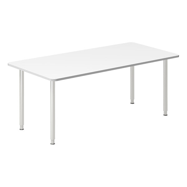 Skrivebord DNA, Hvid 1800x800mm I-ben/Alugrå