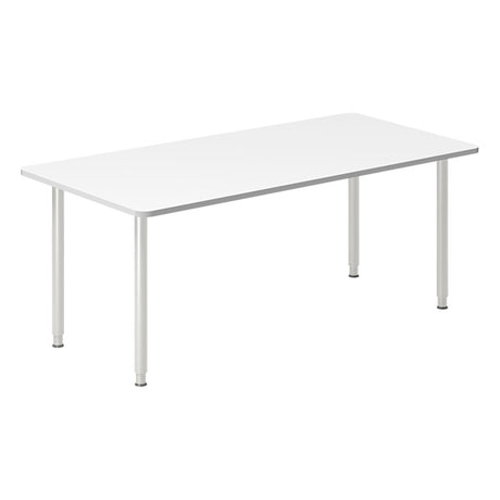 Skrivebord DNA, Hvid 1800x800mm I-ben/Alugrå