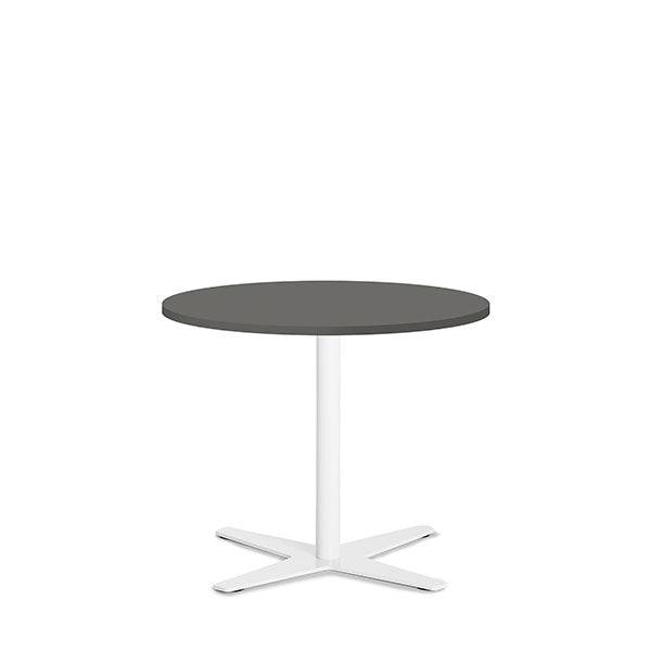 Bord Amy Ø650 H582 mm, Antracit laminat Hvidt understel