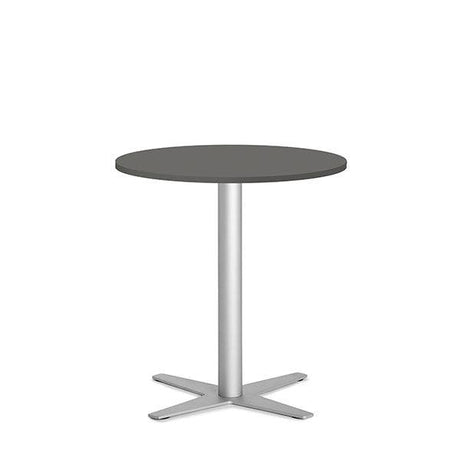 Bord Amy Ø650 H752 mm, Antracit laminat Alugråt understel
