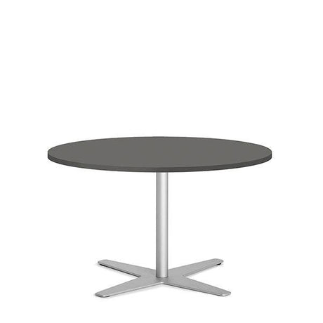 Bord Amy Ø900 H582 mm, Antracit laminat Alugråt understel