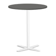 Bord Amy Ø900 H1050 mm, Antracit laminat Hvidt understel