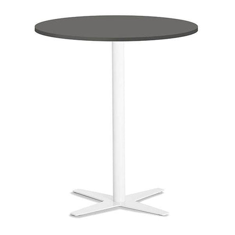 Bord Amy Ø900 H1050 mm, Antracit laminat Hvidt understel