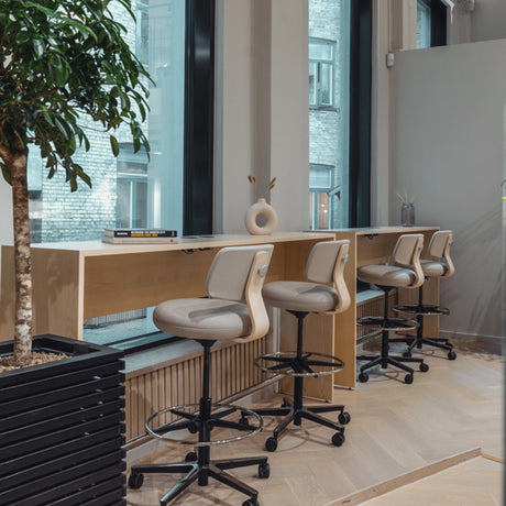 Kontorstol Savo 360H fodring Black Ash