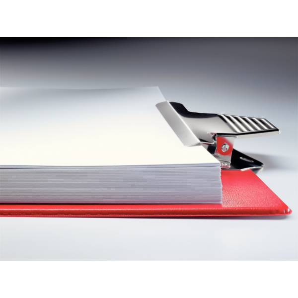 Clipboard u/forside PP A4 rød