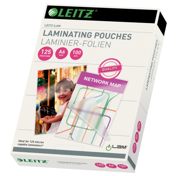 Lamineringslomme glans 125my A6 (100)