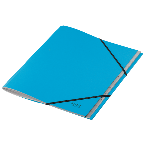 Sorteringsmappe recycle karton A4 12-delt blå