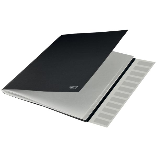 Sorteringsmappe recycle karton A4 12-delt sort