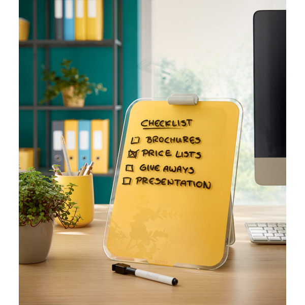 Clipboard glas Cosy gul