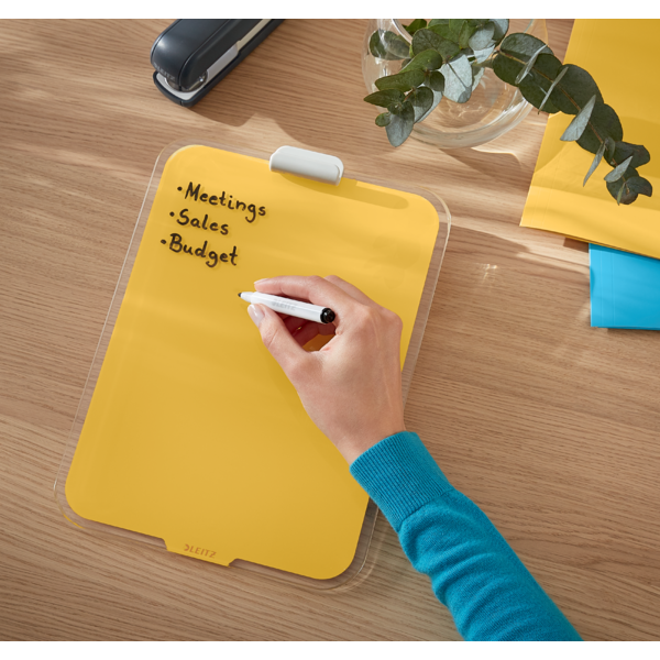 Clipboard glas Cosy gul