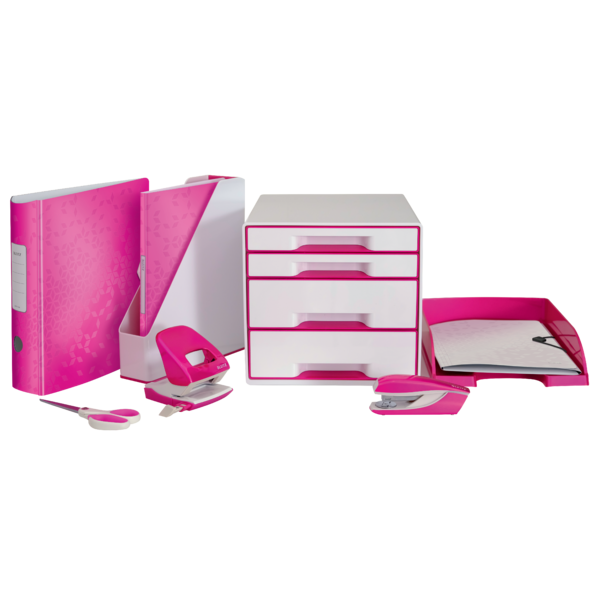 3-klap elastikmappe WOW A4 perlehvid