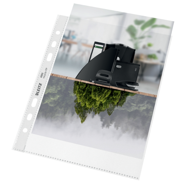 Lomme recycle 100my PP præg A5 TÅ (25)