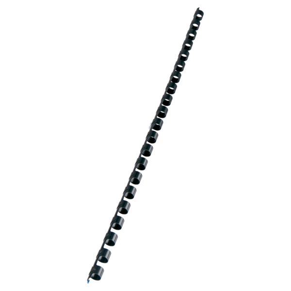 Spiralringe plastik 8mm A4 21R sort (100)