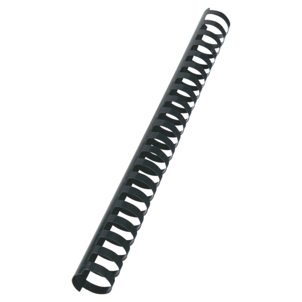 Spiralringe plastik 25mm sort (50)