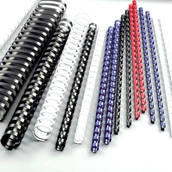 Spiralringe plastik 25mm sort (50)