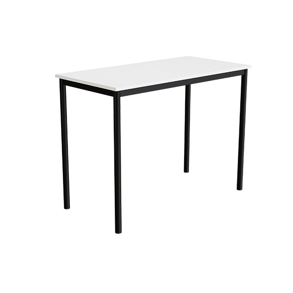 Bord Combi 200, 1200x600 mm Højde 900 mm Hvid laminat på sort understel