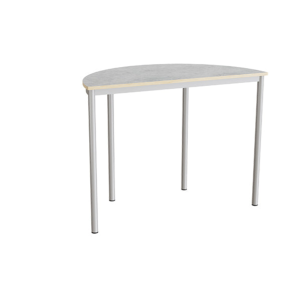 Bord Combi 209, 1200x600 mm højde 900 mm med lys grå linoleum, alu stel