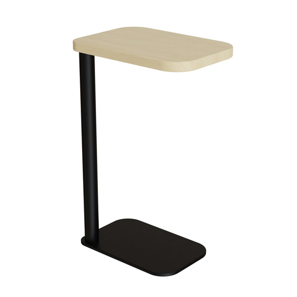 Laptopbord Xakt, Massiv eg, Sort stel