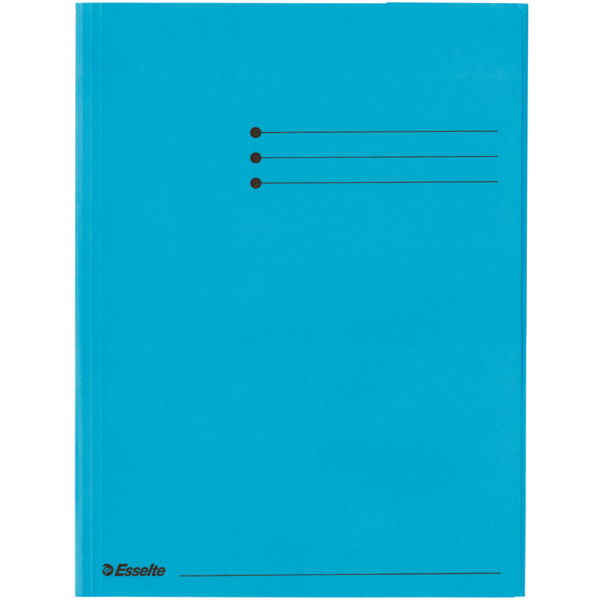 3-klap mappe Rainbow karton A4 blå