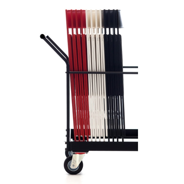 Mini stolevogn med plads til 45 Mini stole, sort